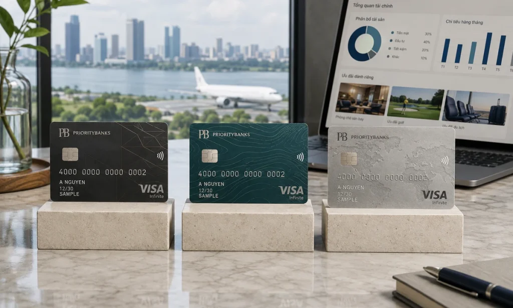 Visa Infinite 2026: So sánh MB, BIDV và Techcombank